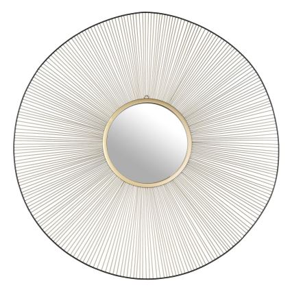 Eglo - Stensko ogledalo pr. 76 cm zlata/črna