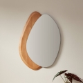 Eglo 425049 - Stensko ogledalo LIOMA 68x48 cm smreka/bež