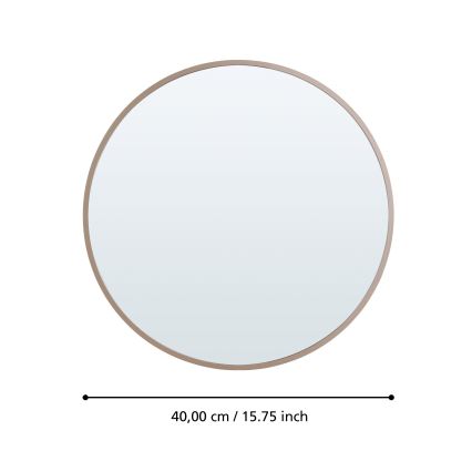 Eglo 425058 - Stensko ogledalo BANI, premer 40 cm, bež