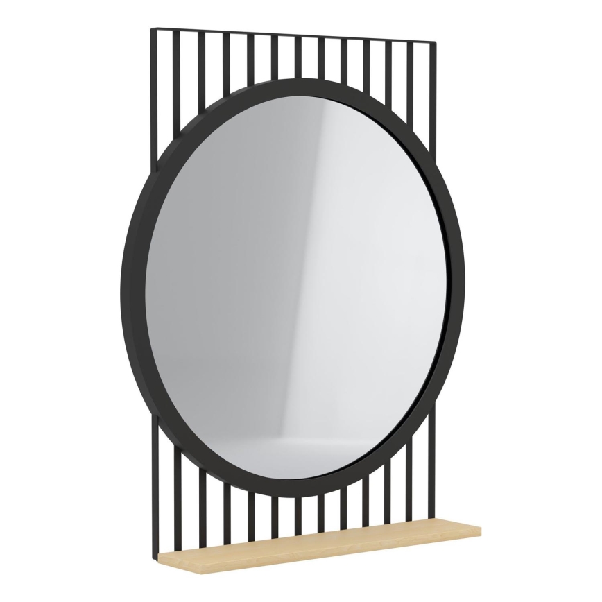 Eglo 425065 - Ogledalo HUNWICK 45,4x57 cm črna/lipa