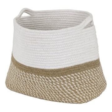 Eglo 426562 - Dekorativni koš TOYAMA 25x30 cm v beli/bež barvi
