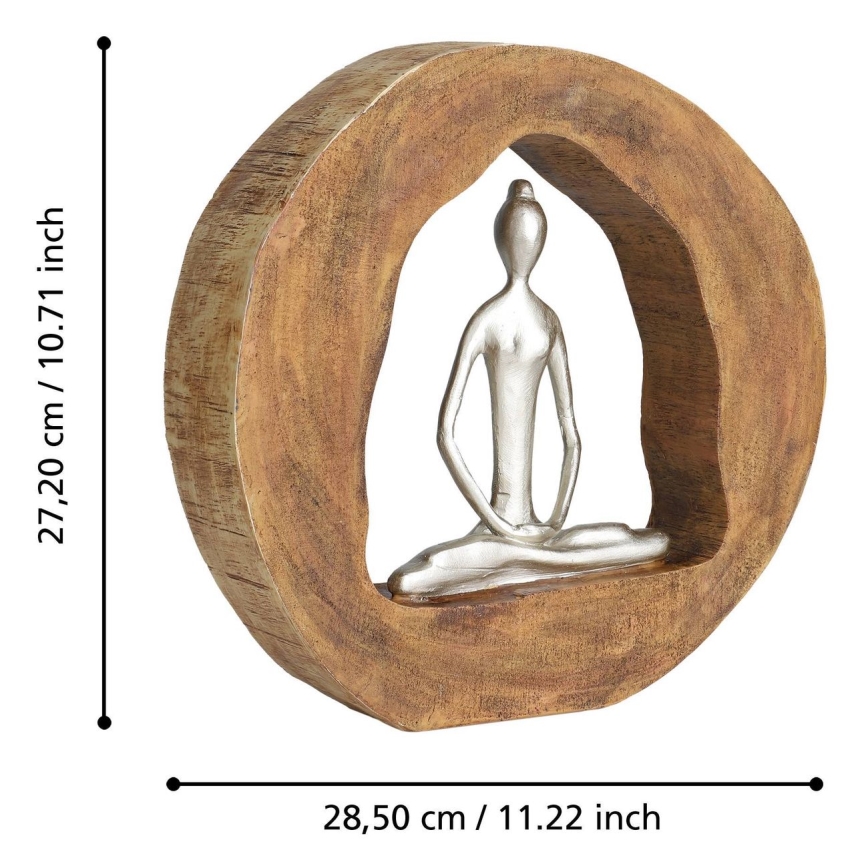 Eglo - Dekoracija 27,2x28,5 cm les/smola