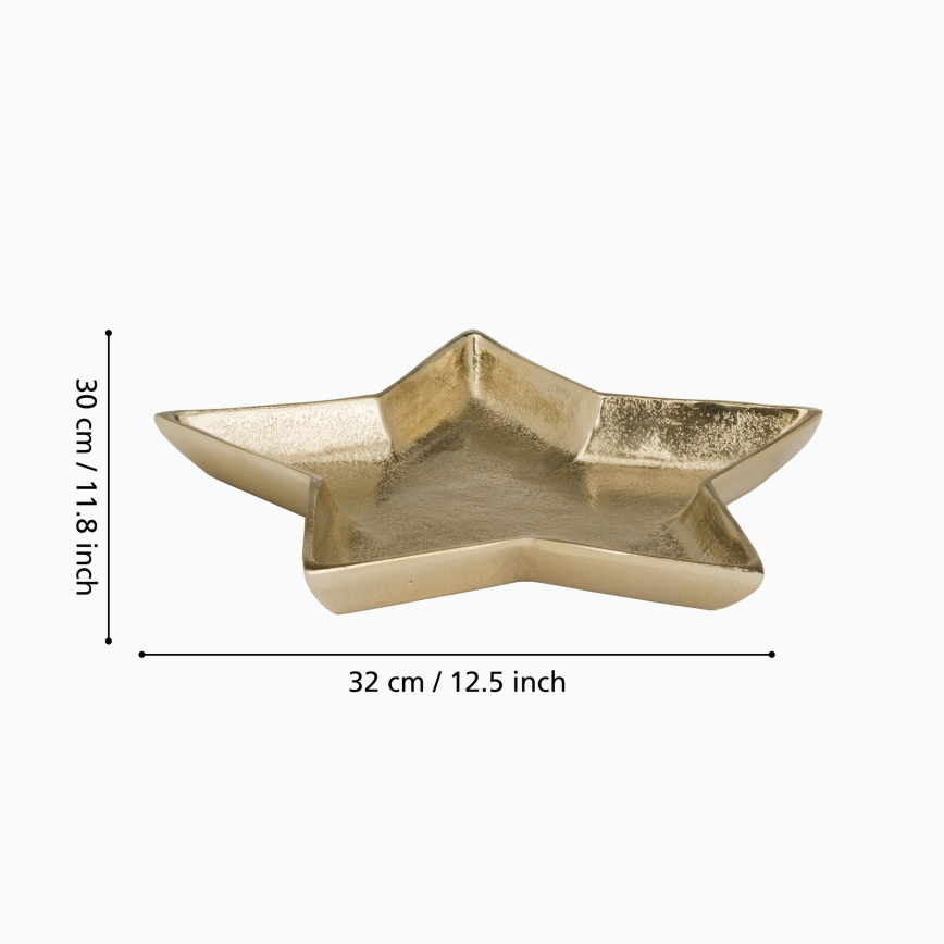 Eglo 427424 - Dekorativni pladenj AMBOLOSY 30x32 cm zlata
