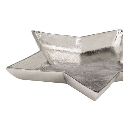 Eglo 427425 - Dekorativni pladenj AMBOLOSY 30x32 cm srebrn