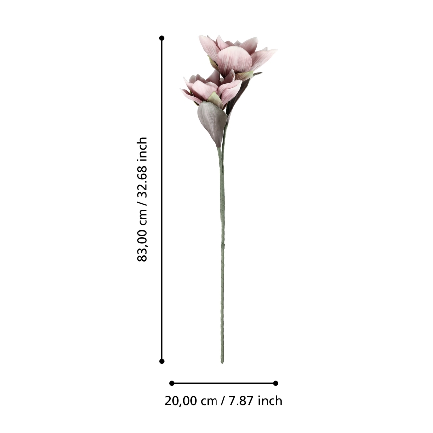 Eglo - Umetna roža 83 cm roza