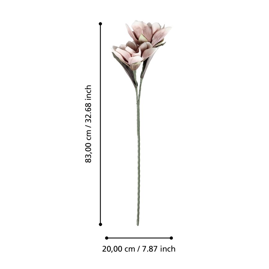 Eglo - Umetna roža 83 cm roza