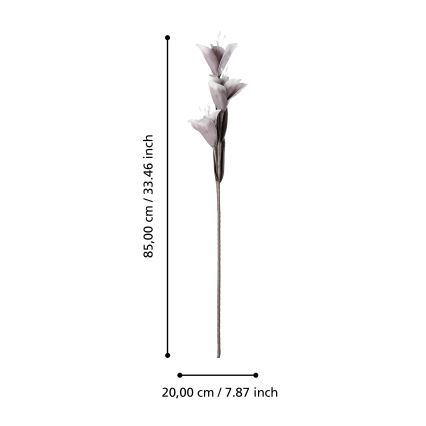 Eglo - Umetna roža 85 cm vijolična
