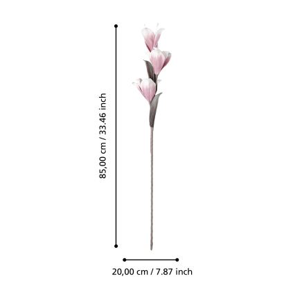 Eglo - Umetna roža 85 cm roza