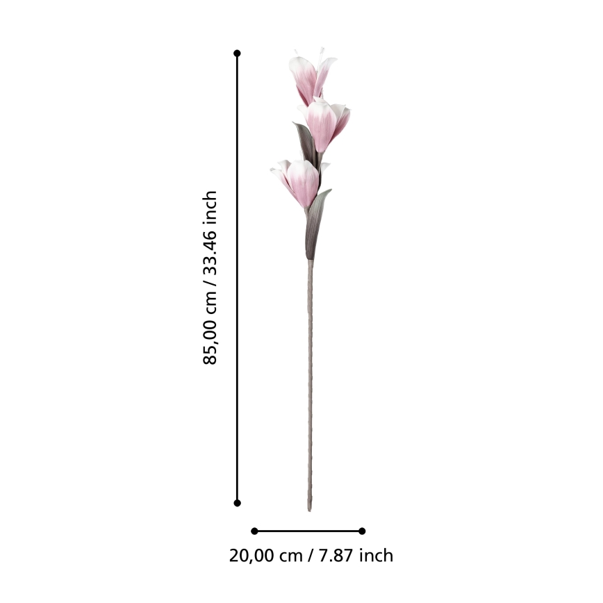 Eglo - Umetna roža 85 cm roza
