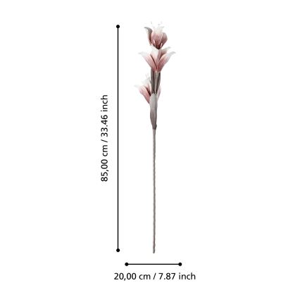 Eglo - Umetna roža 85 cm rdeča