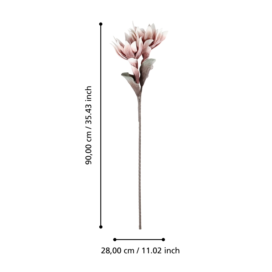 Eglo - Umetna roža 90 cm roza
