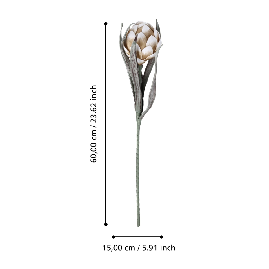 Eglo - Umetna roža 60 cm bež