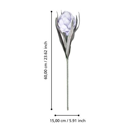 Eglo - Umetna roža 60 cm vijolična