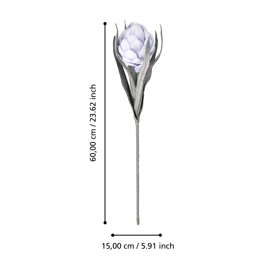 Eglo - Umetna roža 60 cm vijolična