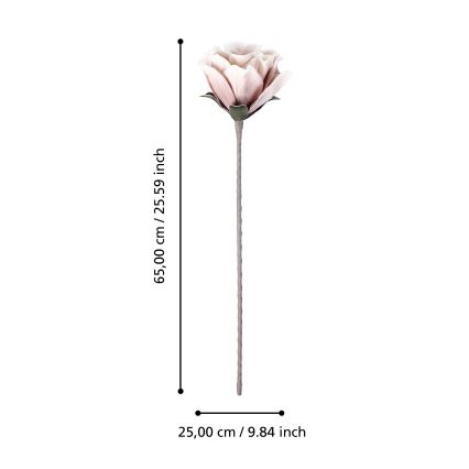 Eglo - Umetna roža 65 cm roza