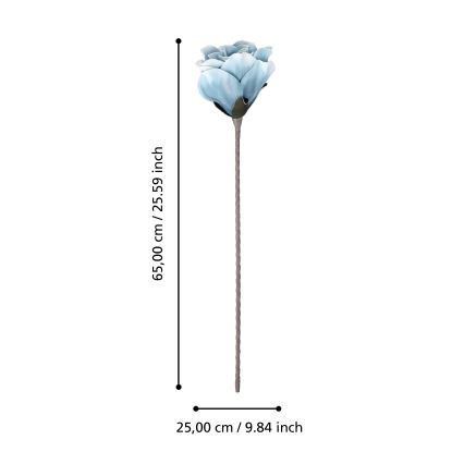 Eglo - Umetna roža 65 cm modra