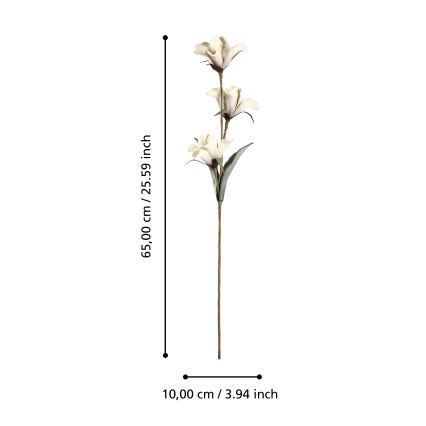 Eglo - Umetna roža 65 cm bež