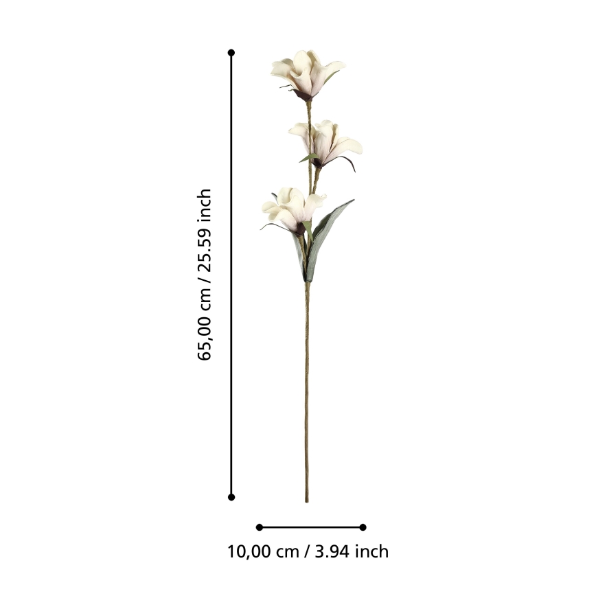 Eglo - Umetna roža 65 cm bež