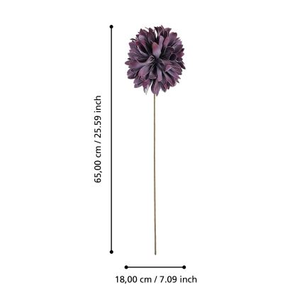 Eglo - Umetna roža 65 cm vijolična