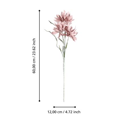 Eglo - Umetna roža 60 cm roza