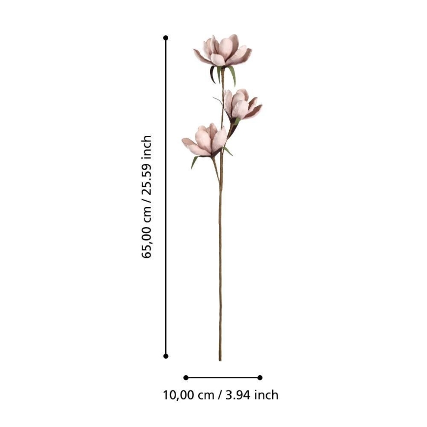 Eglo - Umetna roža 65 cm roza