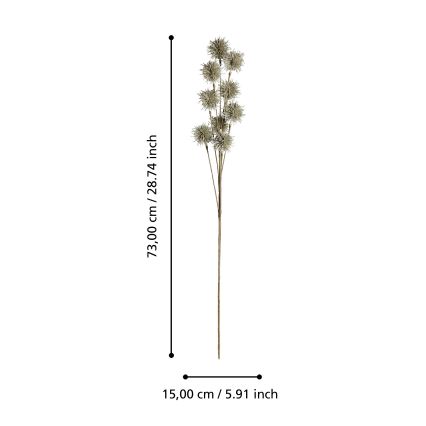 Eglo - Umetna roža 73 cm zlata