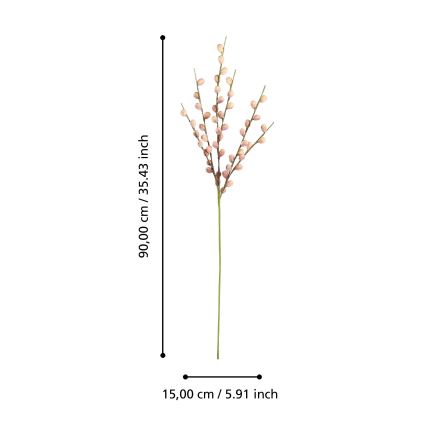 Eglo - Umetna roža 90 cm roza