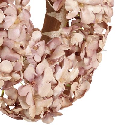Eglo - Venec iz umetnih rož pr. 35 cm roza