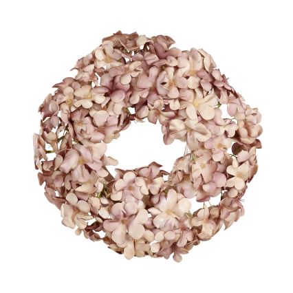 Eglo - Venec iz umetnih rož pr. 35 cm roza