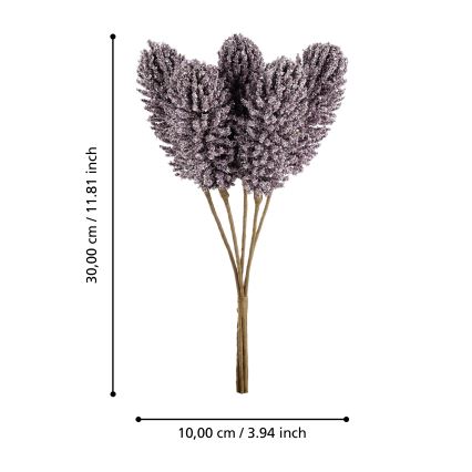 Eglo - Umetna roža 30 cm vijolična