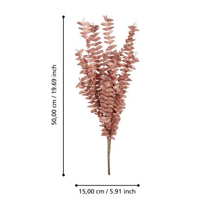Eglo - Umetna roža 50 cm rdeča