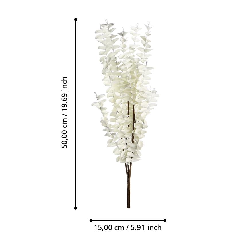 Eglo - Umetna roža 50 cm bela