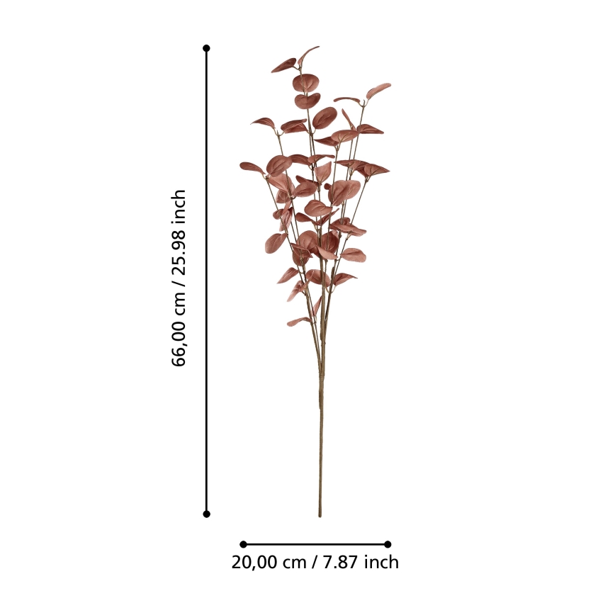 Eglo - Umetna roža 66 cm rdeča