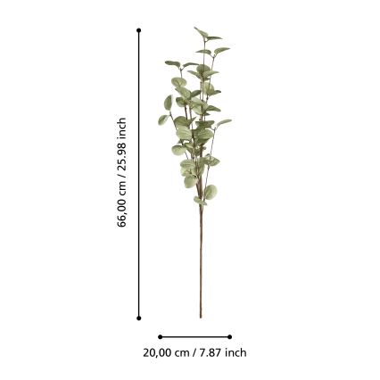 Eglo - Umetna roža 66 cm zelena
