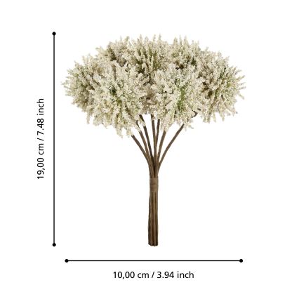 Eglo - Umetna roža 19 cm rumena