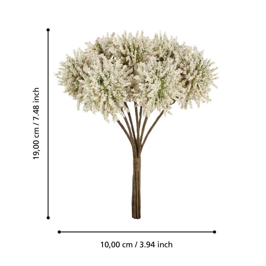 Eglo - Umetna roža 19 cm rumena