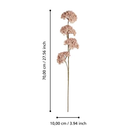 Eglo - Umetna roža 70 cm roza