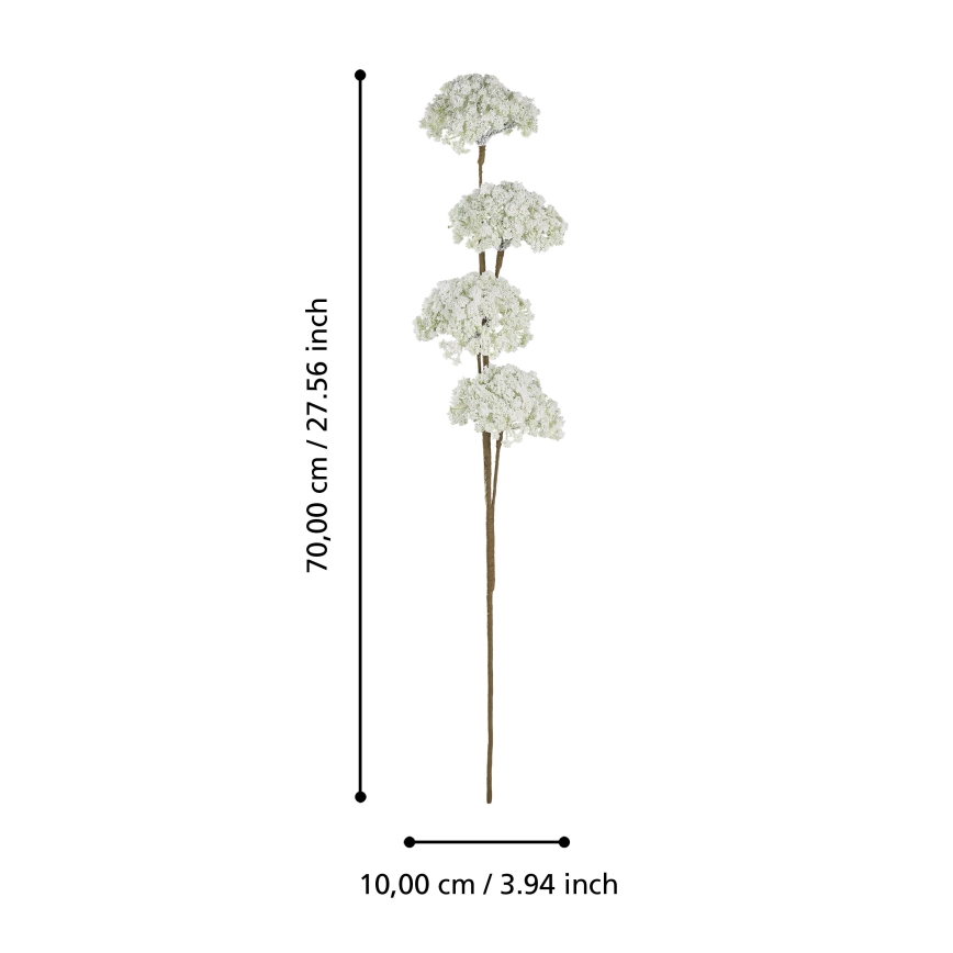 Eglo - Umetna roža 70 cm bela