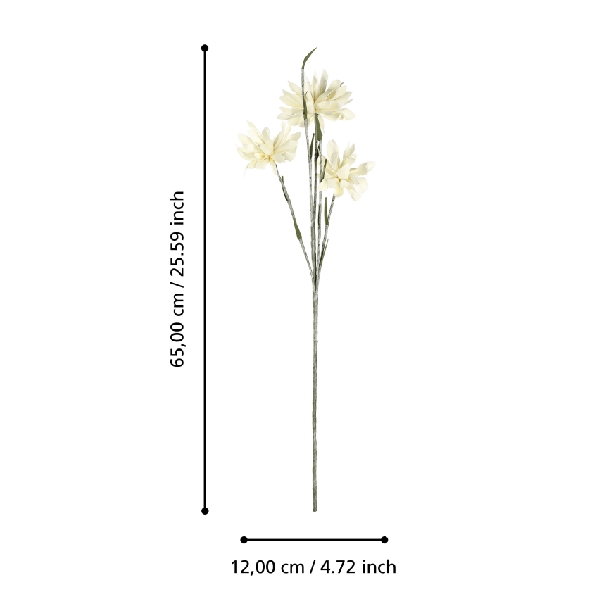 Eglo - Umetna roža 65 cm rumena