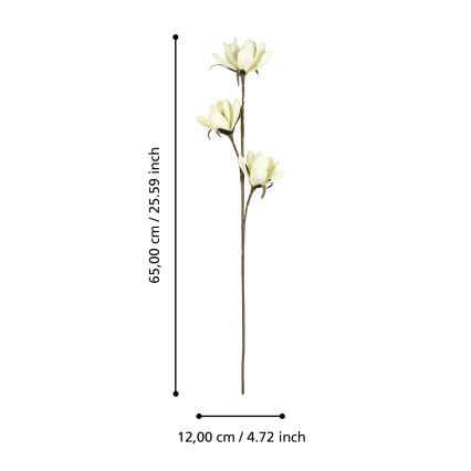 Eglo - Umetna roža 65 cm rumena