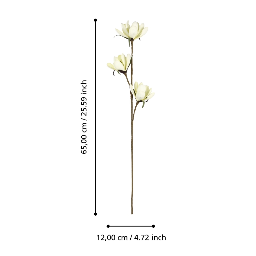 Eglo - Umetna roža 65 cm rumena