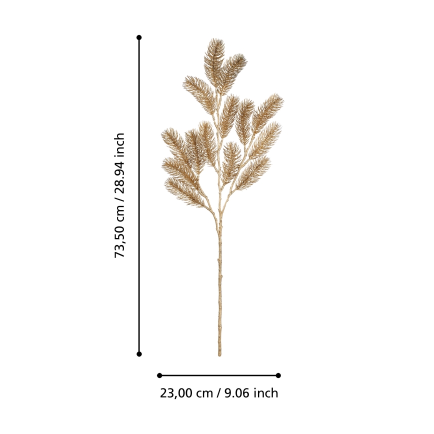 Eglo - Umetna božična veja 73,5 cm zlata