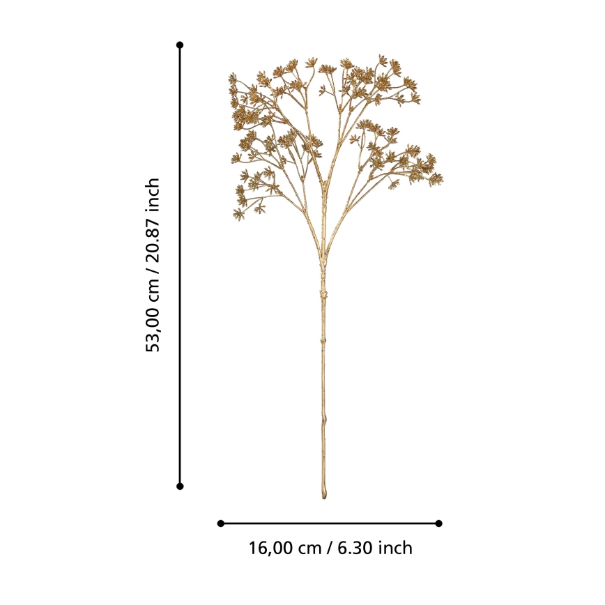 Eglo - Umetna roža 53 cm zlata