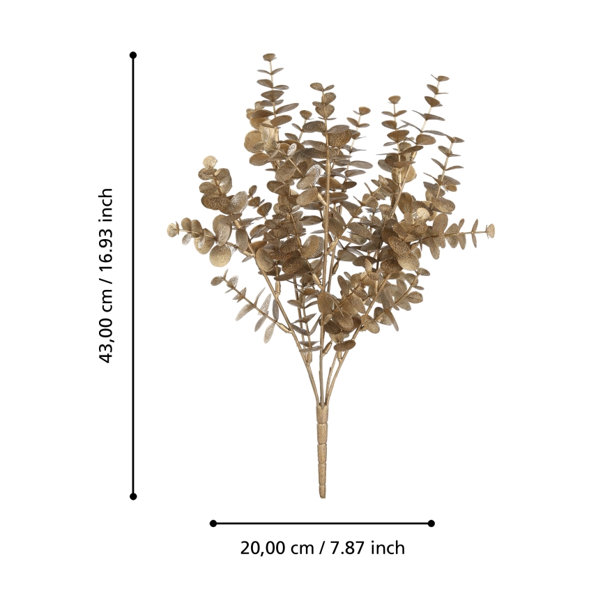 Eglo - Umetna roža 43 cm zlata