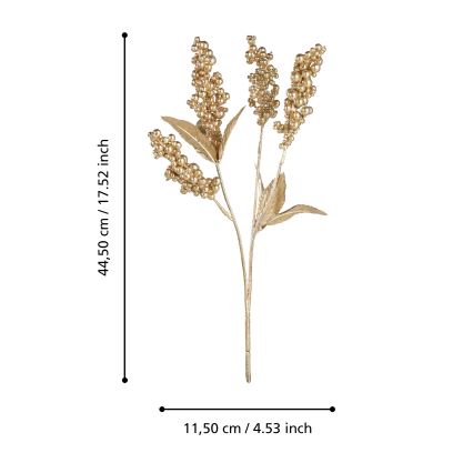 Eglo - Umetna roža 44,5 cm zlata