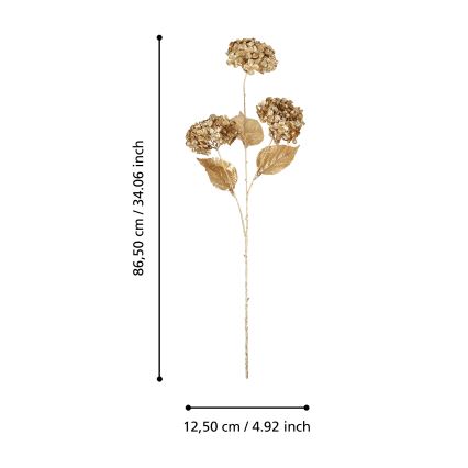 Eglo - Umetna roža  86,5 cm zlata