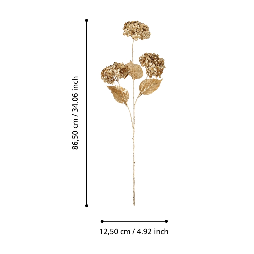 Eglo - Umetna roža  86,5 cm zlata