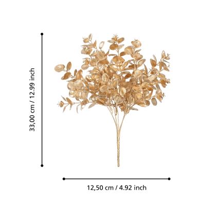 Eglo - Umetna roža 33 cm zlata