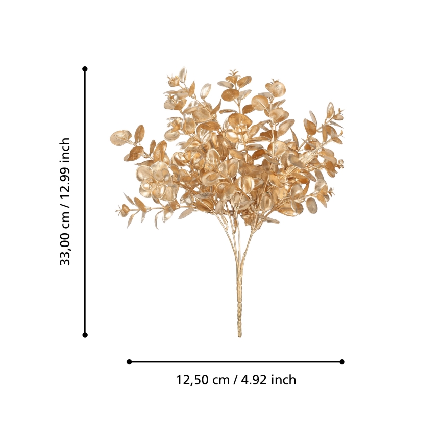 Eglo - Umetna roža 33 cm zlata
