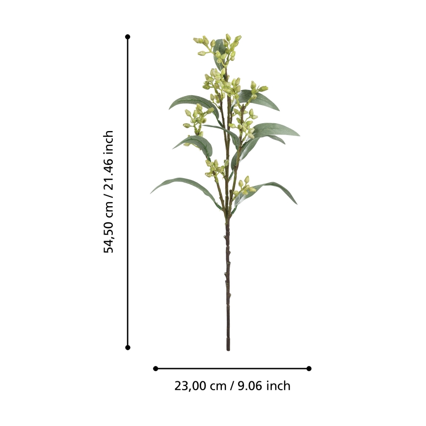 Eglo - Umetna roža 54,5 cm zelena